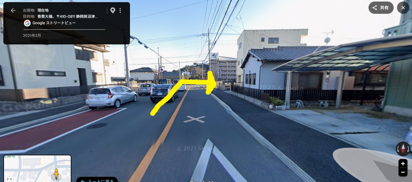 病院までの道順
