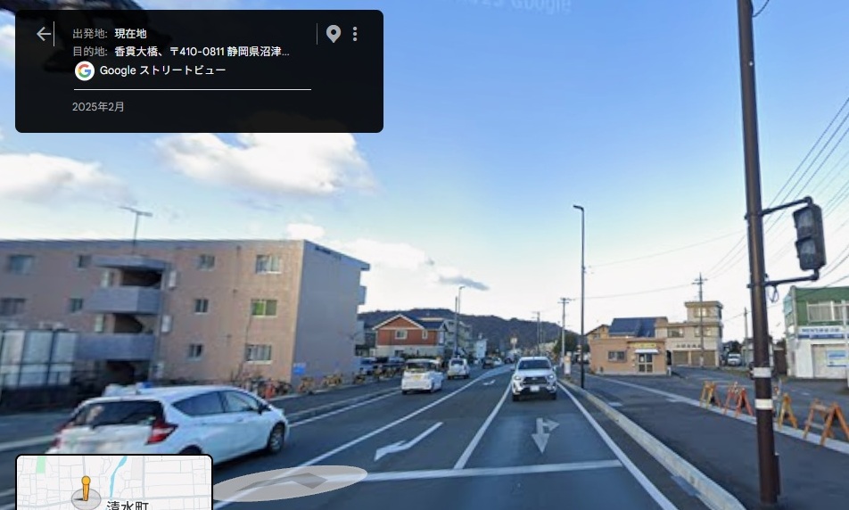 平田方面から